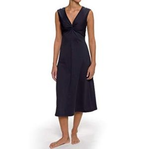 Patagonia Black Twist Front Bandha Midi Dress M